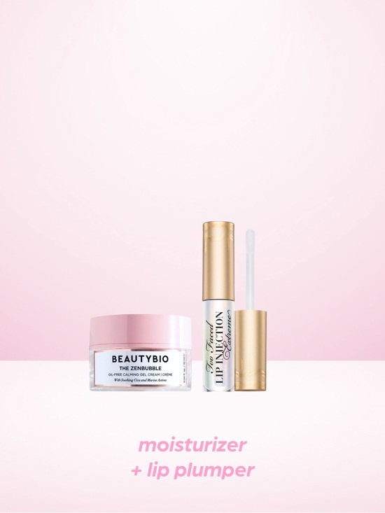 Beautybio Other - Beauty 2pc BeautyBio Zen Bubble moisturizer + Too Faced Lip Injection plumper